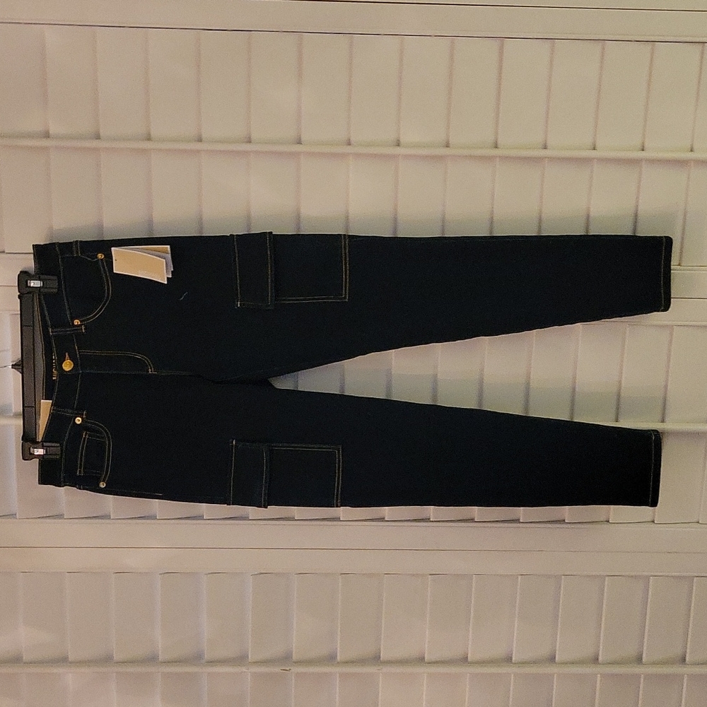 Michael Kors overdyed Izzy Skinny jeans.  Size 6 NWT stretchy mid-rise cargo poc